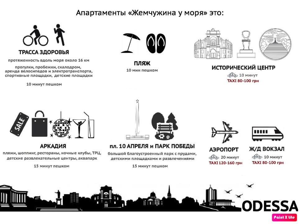 Жемчужина У Моря - Французский Бульвар Аркадия 오데사 외부 사진
